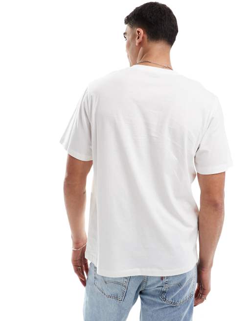 JJ Rebel - Hvid oversized T-shirt med logo på brystet, 4 af 4