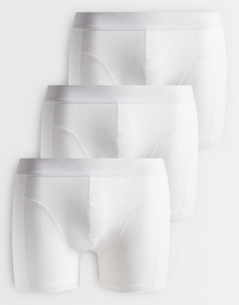 JJ Rebel - Hvide boksershorts i pakke med 3 stks - view 1