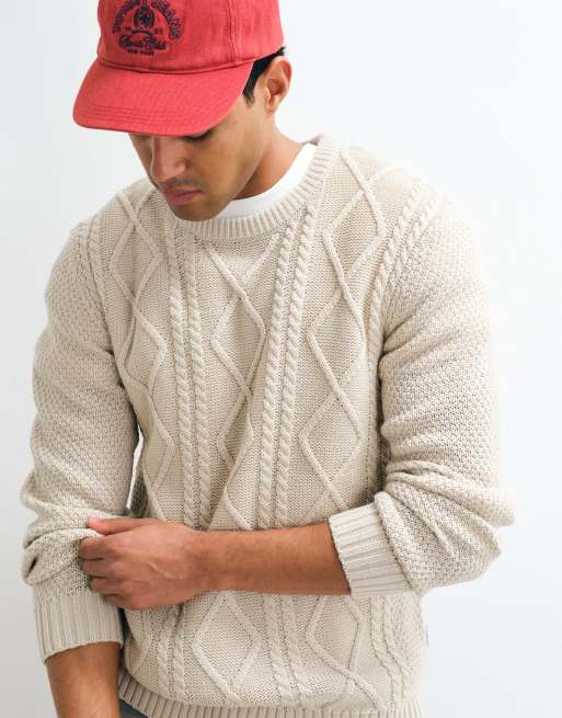 JJ Rebel - jersey de punto de ochos en crema, 2 de 5