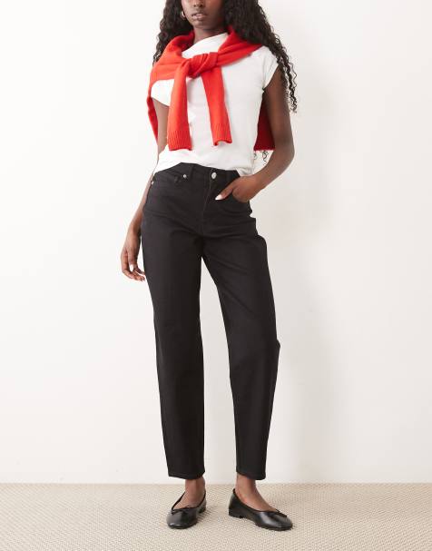 JJ Rebel Kim mom fit jeans in black - view 1