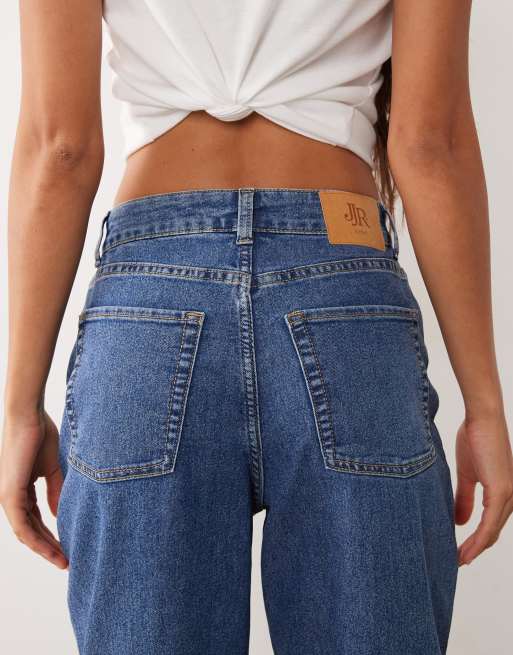 JJ Rebel Kim mom fit jeans in medium blue , 2 of 5