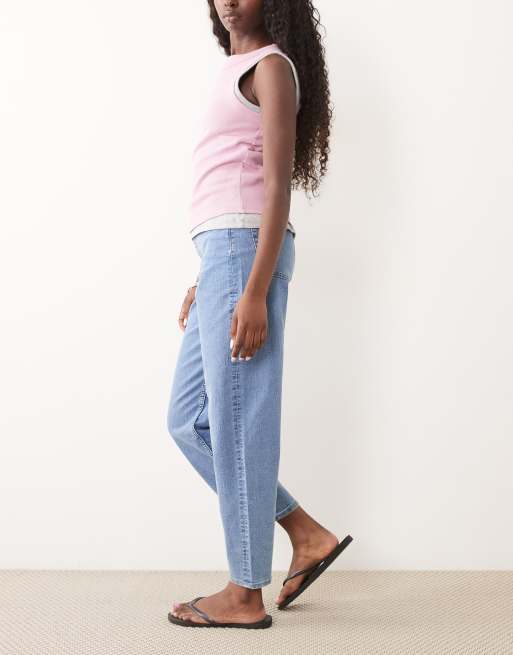 JJ Rebel - Kim - Mom jeans azzurri , 3 di 5