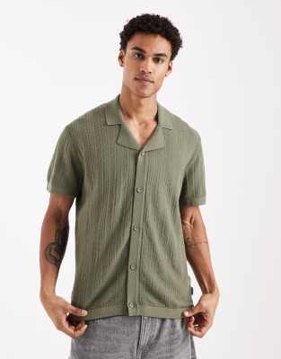 Jj Rebel Knitted Shirt In Green