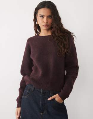 Jj Rebel Knitted Sweater In Red