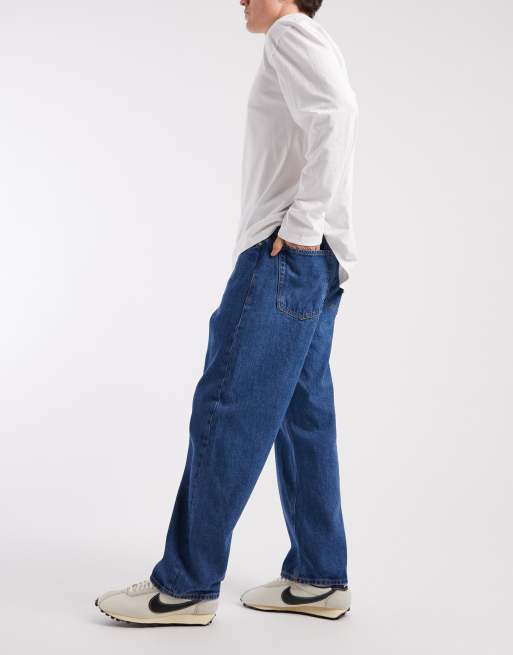 JJ Rebel - Leo - Baggy jeans in donkerblauw, 3 van 5