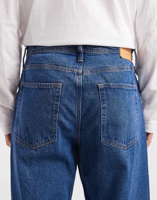 JJ Rebel - Leo - Baggy jeans in donkerblauw, 4 van 5