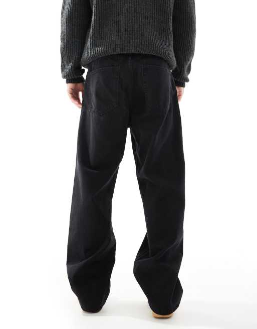 JJ Rebel – Leo – Svarta, tvättade, baggy jeans , 3 av 5