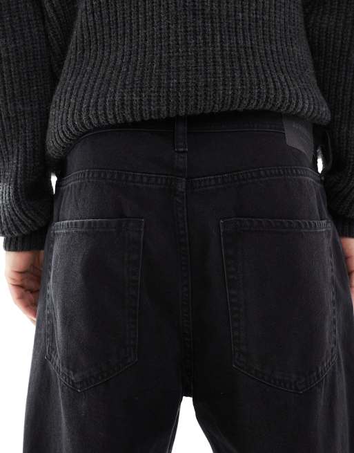 JJ Rebel – Leo – Svarta, tvättade, baggy jeans , 4 av 5
