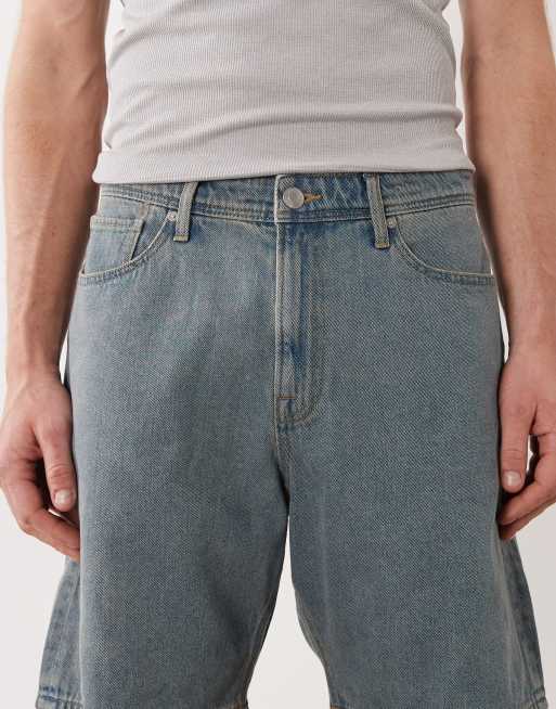 JJ Rebel – Ljusblå jeansshorts med avslappnad passform, 4 av 5