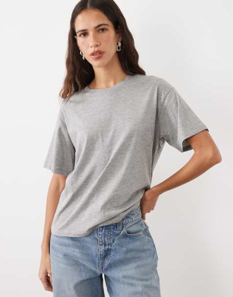 JJ Rebel – Ljusgrå, ledig t-shirt med korta ärmar - view 1