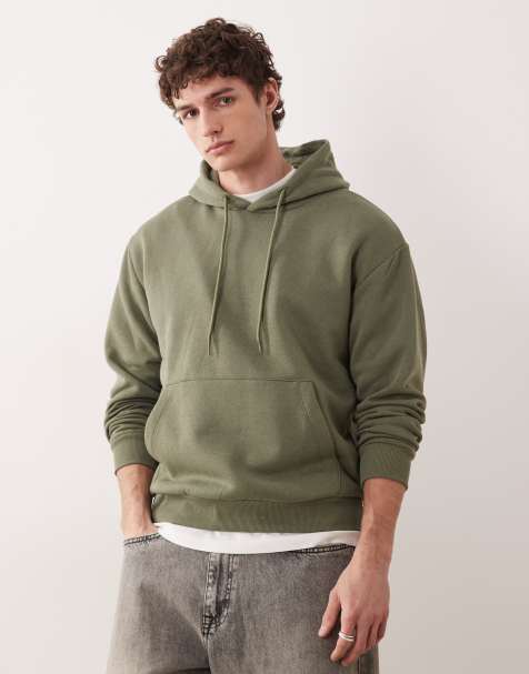 JJ Rebel – Locker geschnittener Kapuzenpullover in Grün - view 1