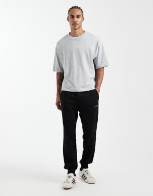 Jj Rebel Logo Straight Sweatpants In Black