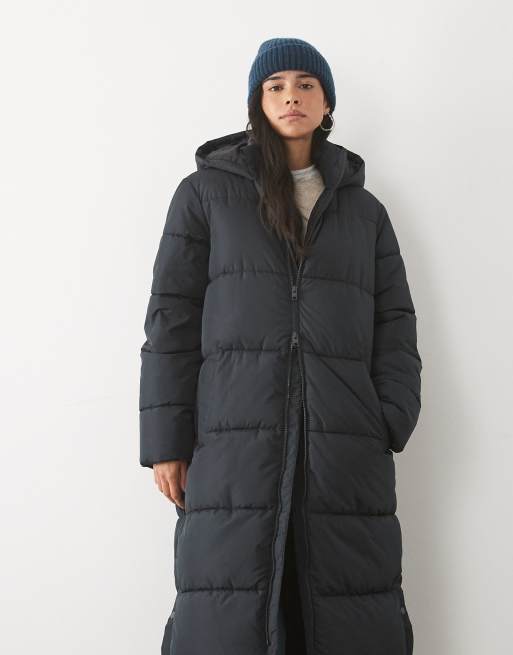 JJ Rebel long puffer jacket in black, 4 of 4