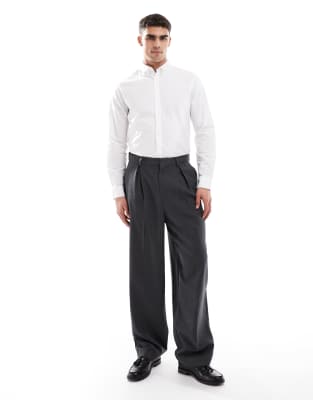Jj Rebel Long Sleeve Shirt In White