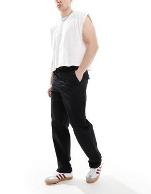 JJ Rebel loose fit cargo trouser in black - view 1