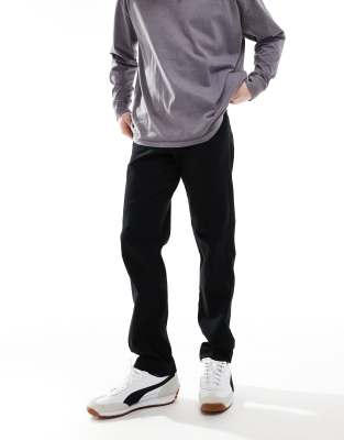 JJ Rebel JJ Rebel loose fit chino in black