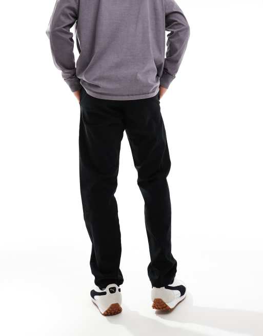 JJ Rebel loose fit chinos in black, 2 of 5