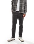 [JJ Rebel] JJ Rebel loose fit chinos in grey W30 L32 Asphalt