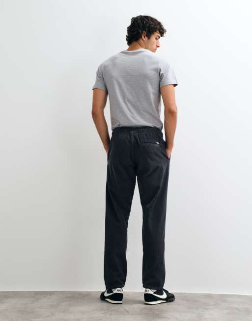 JJ Rebel loose fit corduroy jogger in asphalt grey, 3 of 5