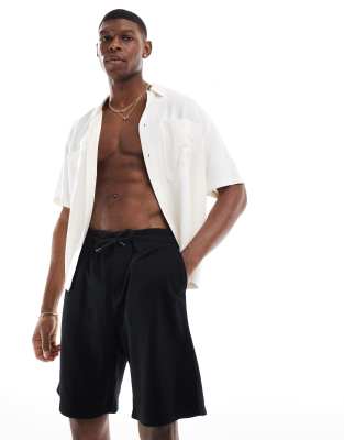 Jj Rebel Loose Fit Jersey Short In Black