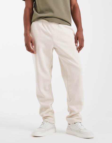 JJ Rebel loose fit jogger in beige - view 1