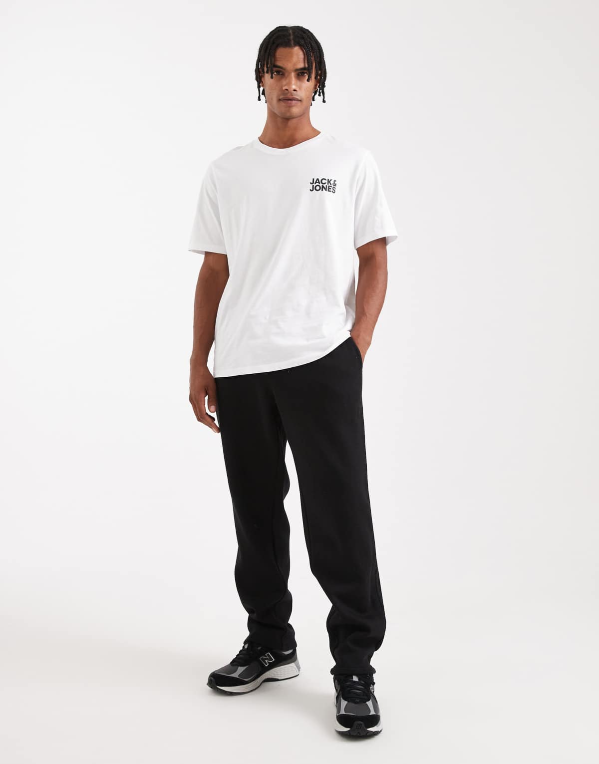 JJ Rebel loose fit jogger in black
