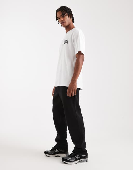JJ Rebel loose fit trackies in black, 3 of 5