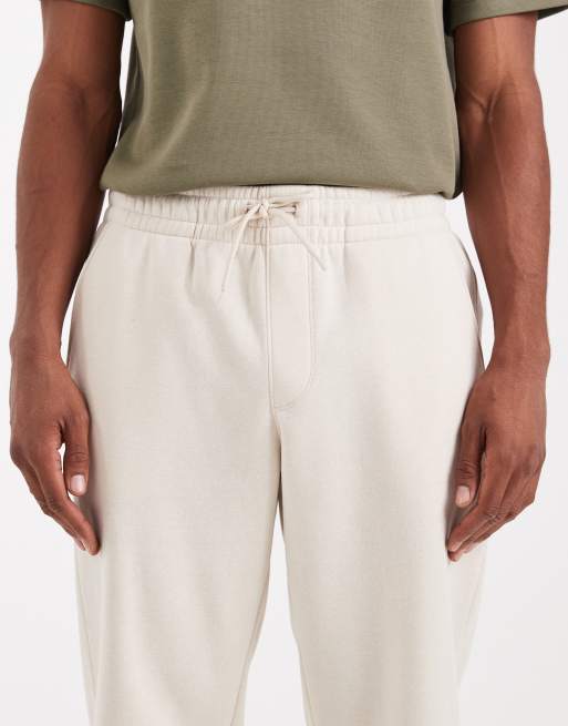JJ Rebel - Losvallende joggingbroek in beige, 5 van 5