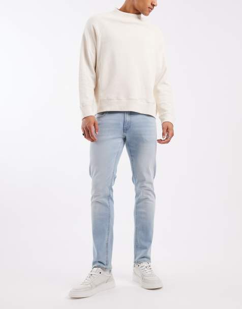 JJ Rebel Luke slim jeans in light vintage wash