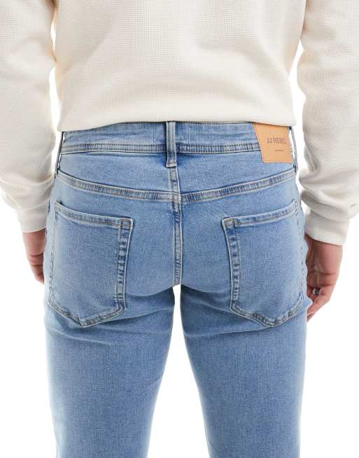 JJ Rebel - Luke - Slim-fit jeans in lichtblauwe wassing, 5 van 5