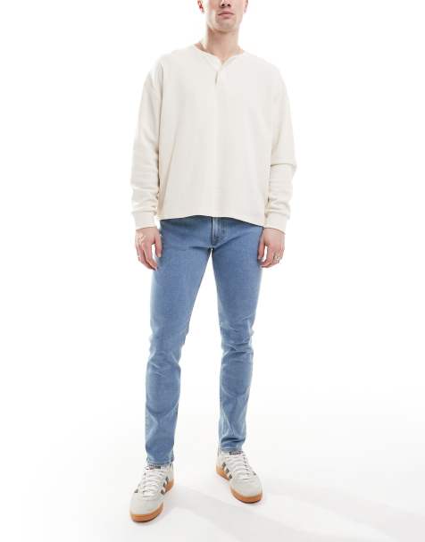 JJ Rebel luke slim fit jeans in light blue wash - view 1