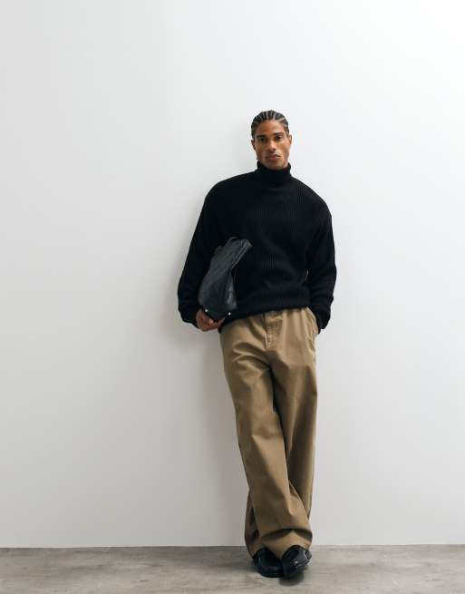JJ Rebel - Maglione con collo alto nero, 2 di 5