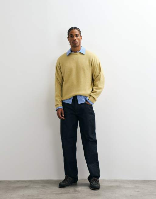 JJ Rebel - Maglione girocollo giallo, 4 di 5