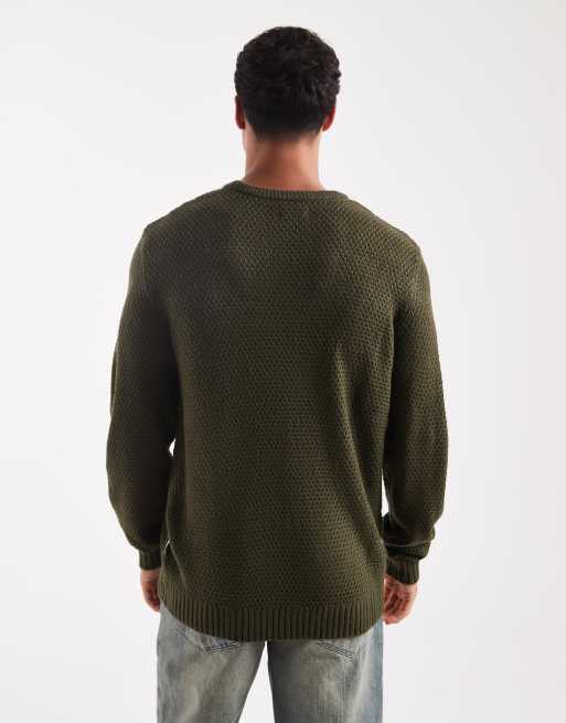 JJ Rebel - Maglione lavorato a trecce verde, 3 di 5