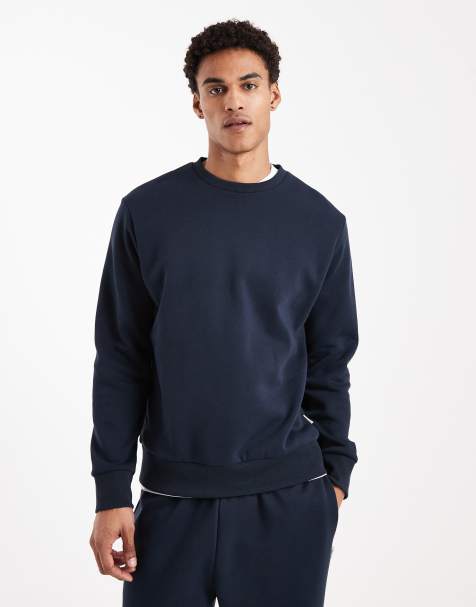 JJ Rebel – Marinblå sweatshirt i oversize, del av set - view 1