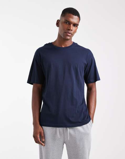 JJ Rebel – Marinblå t-shirt i oversize - view 1
