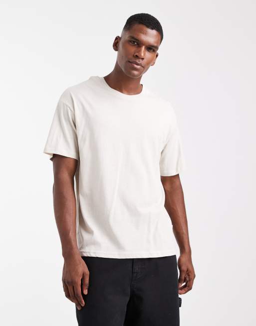JJ Rebel – Naturvit t-shirt i oversize