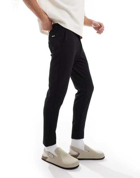 JJ Rebel - Nette slim-fit broek in zwart - view 1