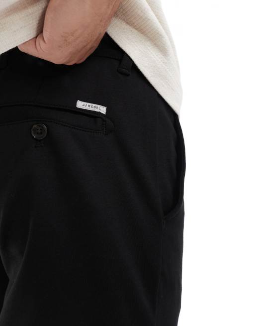 JJ Rebel - Nette slim-fit broek in zwart, 2 van 5