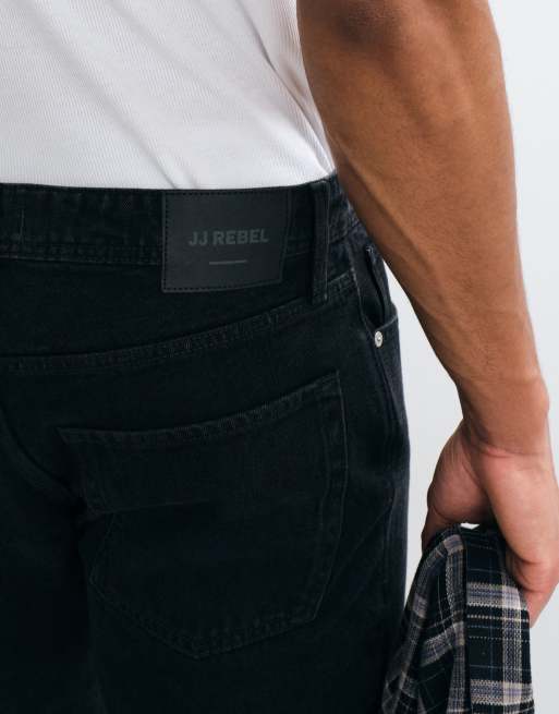 JJ Rebel Noah straight jeans in black, 4 of 5