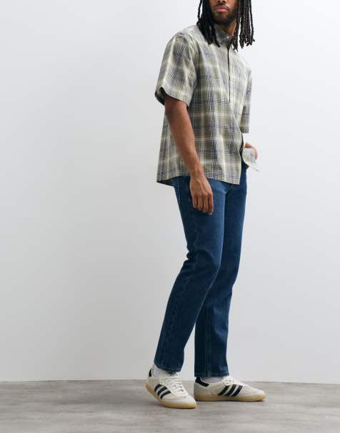JJ Rebel Noah straight jeans in dark blue wash - view 1