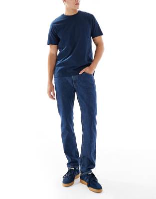 Jj Rebel Noah Straight Jeans In Blue
