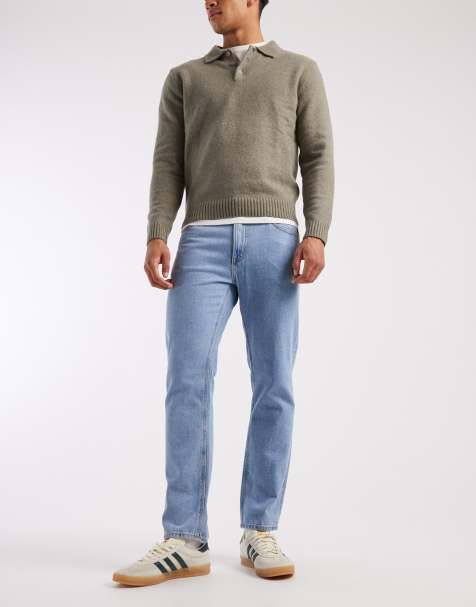 JJ Rebel Noah straight jeans in light blue 
