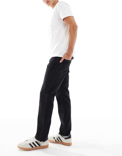JJ Rebel Noah straight leg jeans in black