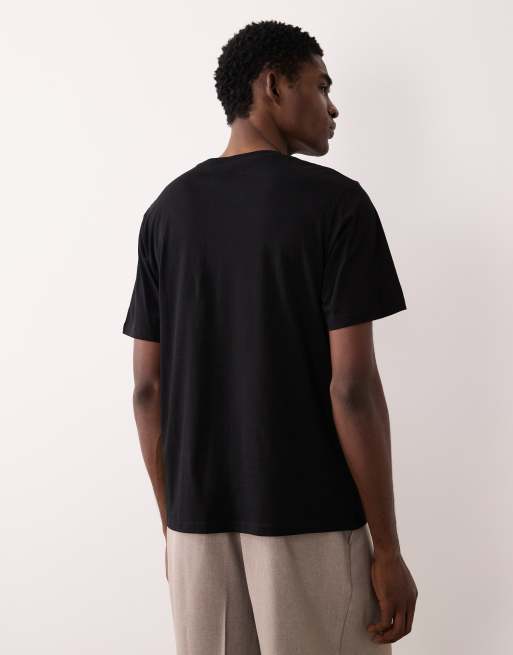 JJ Rebel – Oversize-T-Shirt in Schwarz mit Logo auf der Vorderseite, 5 von 5