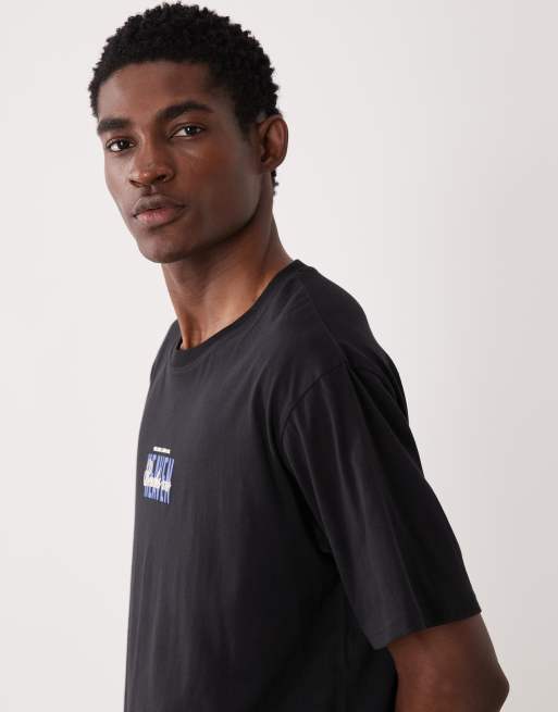 JJ Rebel – Oversize-T-Shirt in Schwarz mit Rückenprint, 4 von 5