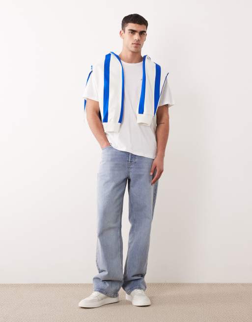 JJ Rebel – Oversize-T-Shirt in Weiß mit Logo-Rückenprint, 5 von 5