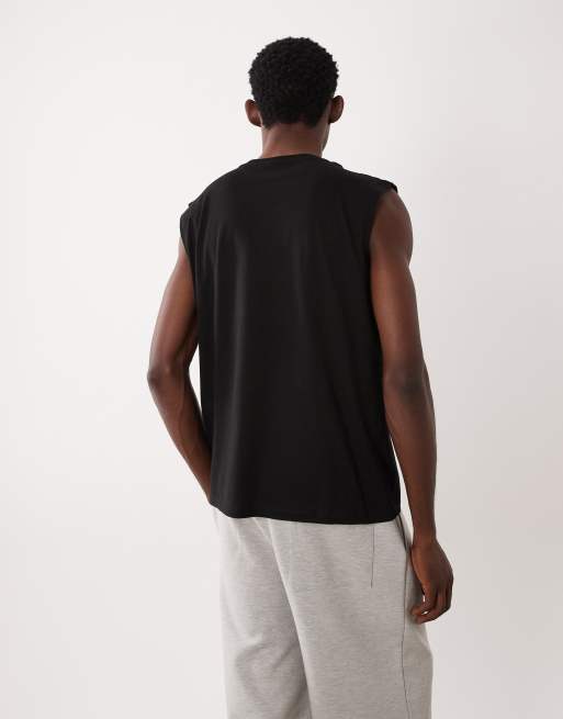 JJ Rebel – Oversize-Tanktop in Schwarz, 5 von 5