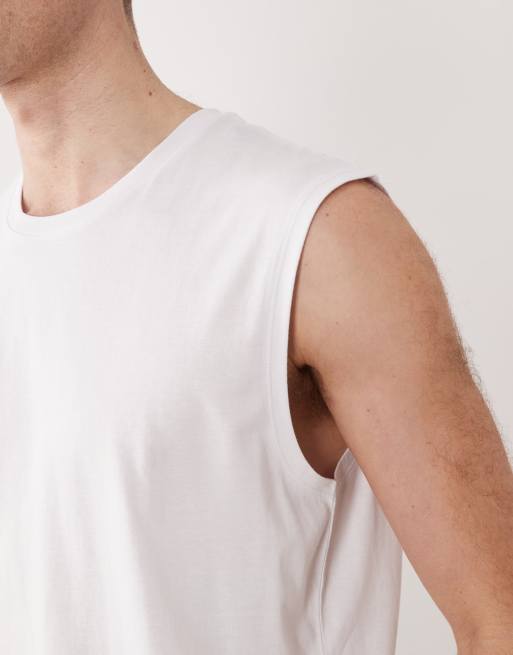 JJ Rebel – Oversize-Tanktop in Weiß, 3 von 5