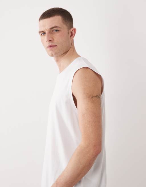JJ Rebel – Oversize-Tanktop in Weiß, 4 von 5